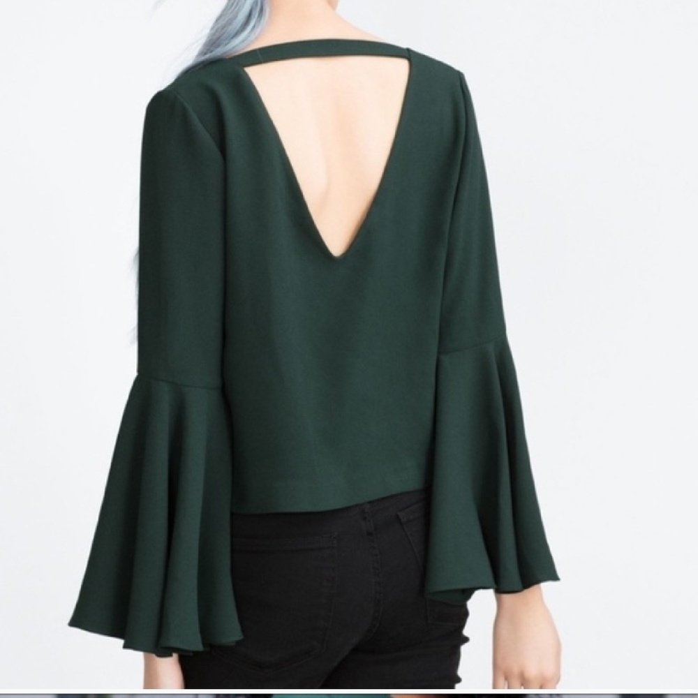 Zara bell sleeves top